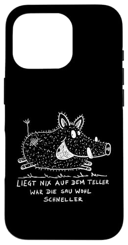 Hülle für iPhone 16 Pro Wildschwein Spruch I Treibjagd Wildsau I Jäger Fun Hülle für iPhone 16 Pro Wildschwein Spruch I Treibjagd Wildsau I Jäger Fun von MODARTIS