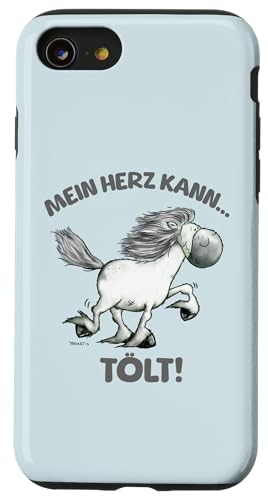 Hülle für iPhone SE (2020) / 7 / 8 Mein Herz Kann Tölt Islandpferd Isländer Pferde Spruch von MODARTIS