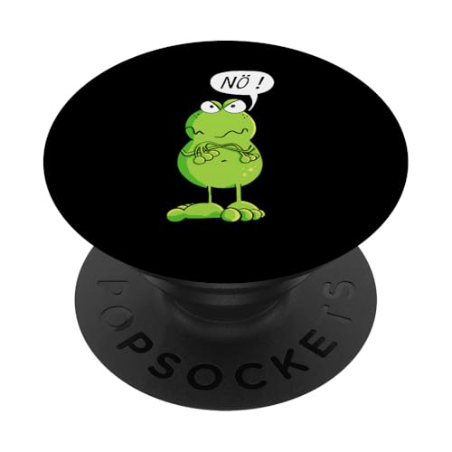 Statement Frosch I Nö Fun Design I Nein Comic Spruch PopSockets Klebender PopGrip Statement Frosch I Nö Fun Design I Nein Comic Spruch PopSockets Klebender PopGrip von MODARTIS