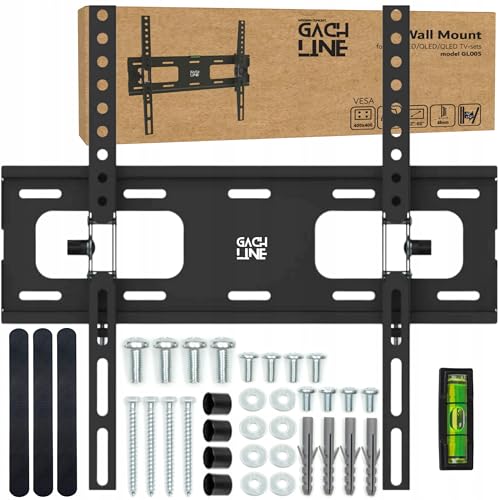 GACHLINE Universelle TV Wandhalterung 32–60 Zoll – Neigbare Halterung für Flachbild & Curved Fernseher –max. VESA 400x400 – Wandhalterung bis 35 kg – mit Wasserwaage, Montagematerial & Kabelbinder GACHLINE Universelle TV Wandhalterung 32–60 Zoll – Neigbare Halterung für Flachbild & Curved Fernseher –max. VESA 400x400 – Wandhalterung bis 35 kg – mit Wasserwaage, Montagematerial & Kabelbinder von MODERN CONCEPT GACH LINE