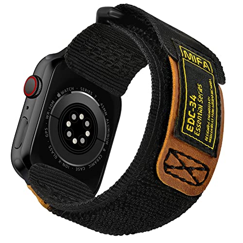 Kompatibel mit Apple Watch, MIFA EDC 34, robustes Nylon-Armband für Apple Watch, 45 mm, 44 mm, Leder-Sportarmband, gewebte Schlaufe, iWatch 42 mm, robustes taktisches Ersatzband, Serie von MODERN IDEAS FROM ABROAD