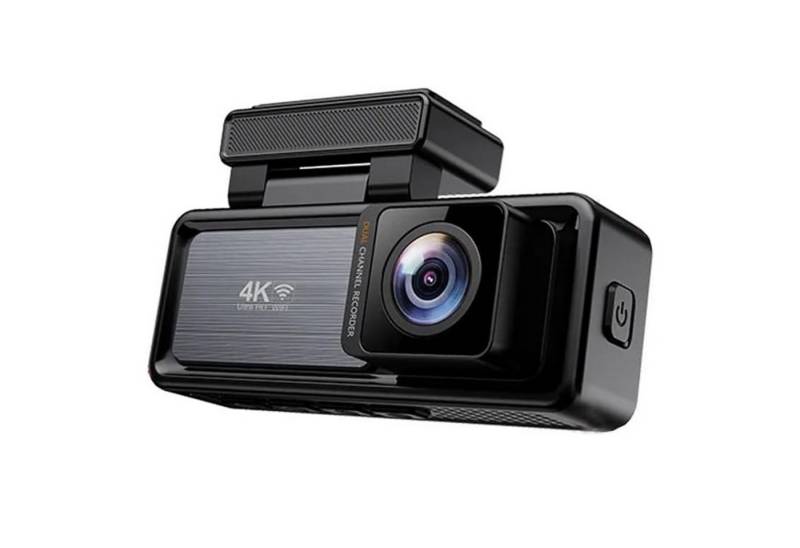 MODFU Autokamera Auto Bildsensor Parküberwachung 4K 1080P Dashcam (4K + 1080P, WLAN (Wi-Fi), Dual Auto Kamera G-Sensor Loop-Aufnahme APP Steuerung, 3,2 Zoll LCD Anzeige 170°Weitwinkel WDR) von MODFU