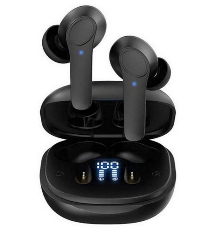 MODFU Wireless Kopfhörer Headset Ohrhörer Earbuds Bluetooth HiFi Stereo Bluetooth-Kopfhörer (True Wireless, Voice Assistant, Bluetooth, LED Ladestandsanzeige) von MODFU