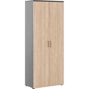 MÖBELPARTNER Aktenschrank 1500, 701717 anthrazit, eiche hell 4 Fachböden 80,2 x 41,0 x 199,7 cm von MÖBELPARTNER