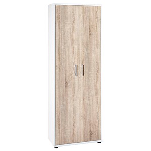 MÖBELPARTNER Aktenschrank Cimal, 701415 weiß, eiche 4 Fachböden 65,0 x 34,0 x 182,0 cm von MÖBELPARTNER