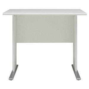 MÖBELPARTNER Cimal Schreibtisch weiß rechteckig, C-Fuß-Gestell weiß 90,0 x 65,0 cm von MÖBELPARTNER