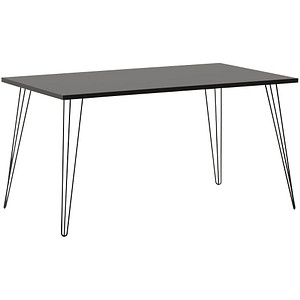 MÖBELPARTNER Fynn Schreibtisch basaltgrau rechteckig, 4-Fuß-Gestell schwarz 140,0 x 80,0 cm MÖBELPARTNER Fynn Schreibtisch basaltgrau rechteckig, 4-Fuß-Gestell schwarz 140,0 x 80,0 cm von MÖBELPARTNER