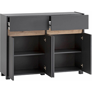 MÖBELPARTNER Kommode Cosmo, 701778 anthrazit, eiche 112,2 x 33,0 x 84,8 cm MÖBELPARTNER Kommode Cosmo, 701778 anthrazit, eiche 112,2 x 33,0 x 84,8 cm von MÖBELPARTNER