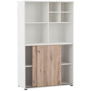 MÖBELPARTNER Regalschrank 400, 701771 weiß, wildeiche 100,1 x 41,0 x 167,2 cm MÖBELPARTNER Regalschrank 400, 701771 weiß, wildeiche 100,1 x 41,0 x 167,2 cm von MÖBELPARTNER