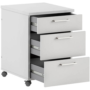 MÖBELPARTNER Rollcontainer lichtgrau 3 Auszüge 41,0 x 49,6 x 60,0 cm von MÖBELPARTNER