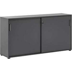 MÖBELPARTNER Schiebetürenschrank 1500, 701489 anthrazit 2 Fachböden 160,2 x 41,0 x 84,2 cm von MÖBELPARTNER