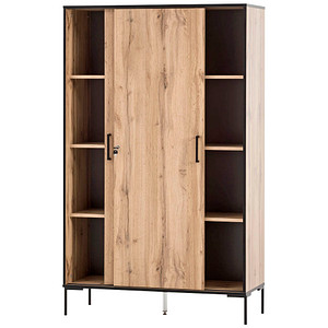 MÖBELPARTNER Schiebetürenschrank 2000, 701724 landhaus-eiche 6 Fachböden 100,0 x 41,0 x 163,8 cm von MÖBELPARTNER