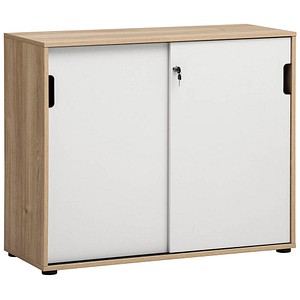 MÖBELPARTNER Schiebetürenschrank Emmik, 702043 weiß, weiß-eiche 1 Fachboden 100,1 x 41,0 x 83,6 cm MÖBELPARTNER Schiebetürenschrank Emmik, 702043 weiß, weiß-eiche 1 Fachboden 100,1 x 41,0 x 83,6 cm von MÖBELPARTNER