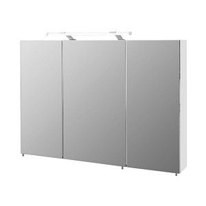 MÖBELPARTNER Spiegelschrank Dorina 124889 weiß glanz 100,0 x 16,0 x 75,7 cm von MÖBELPARTNER