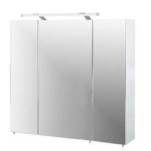 MÖBELPARTNER Spiegelschrank Dorina 125353 weiß glanz 80,0 x 16,0 x 75,7 cm von MÖBELPARTNER