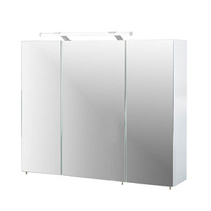 MÖBELPARTNER Spiegelschrank Dorina 132250 weiß glanz 90,0 x 16,0 x 75,7 cm von MÖBELPARTNER