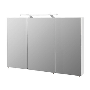 MÖBELPARTNER Spiegelschrank Dorina 132253 weiß glanz 120,0 x 16,0 x 75,7 cm von MÖBELPARTNER