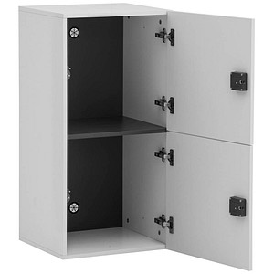 MÖBELPARTNER Spind Locked weiß 159253, 2 Schließfächer 45,4 x 40,7 x 92,6 cm von MÖBELPARTNER