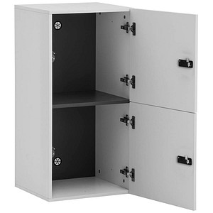 MÖBELPARTNER Spind Locked weiß 159257, 2 Schließfächer 45,4 x 40,7 x 92,6 cm von MÖBELPARTNER
