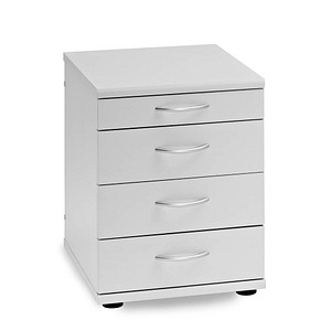 MÖBELPARTNER Standcontainer lichtgrau 4 Auszüge 41,6 x 50,0 x 53,4 cm von MÖBELPARTNER