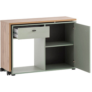 MÖBELPARTNER Tiny Working Schreibtisch pastellgrün, eiche rechteckig, Wangen-Gestell grün 104,6 x 39,0 cm MÖBELPARTNER Tiny Working Schreibtisch pastellgrün, eiche rechteckig, Wangen-Gestell grün 104,6 x 39,0 cm von MÖBELPARTNER