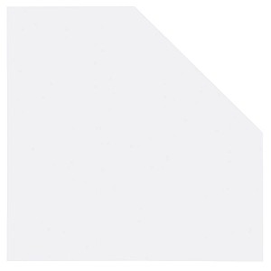 MÖBELPARTNER Verbindungsplatte Cimal weiß, fünfeckig 65,0 x 65,0 x 2,2 cm von MÖBELPARTNER