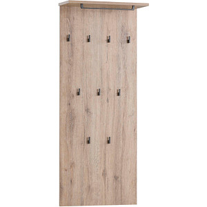 MÖBELPARTNER Wandgarderobe Cosmo 152795 eiche Holz 9 Haken 50,0 x 120,6 cm von MÖBELPARTNER