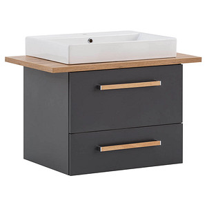 MÖBELPARTNER Waschbecken mit Unterschrank Duo 701518 anthrazit, eiche landhaus 82,2 x 50,0 x 61,5 cm MÖBELPARTNER Waschbecken mit Unterschrank Duo 701518 anthrazit, eiche landhaus 82,2 x 50,0 x 61,5 cm von MÖBELPARTNER