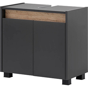 MÖBELPARTNER Waschbeckenunterschrank Cosmo 146318 anthrazit 56,9 x 33,0 x 54,6 cm von MÖBELPARTNER