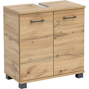 MÖBELPARTNER Waschbeckenunterschrank Nora 144919 eiche landhaus 59,8 x 32,6 x 63,4 cm von MÖBELPARTNER