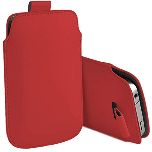 MOELECTRONIX Hülle passend für ZTE Blade A32 | Slim Schutz Tasche Smartphone Schutzhülle mit Lasche | MX ROT MOELECTRONIX Hülle passend für ZTE Blade A32 | Slim Schutz Tasche Smartphone Schutzhülle mit Lasche | MX ROT von MOELECTRONIX