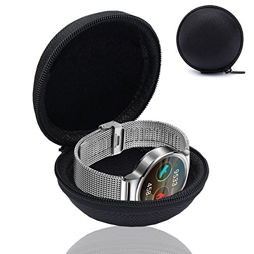 MOELECTRONIX Smartwatch Tasche passend für Amazfit T-Rex 2 | Schutz Hülle Fitnesstracker Armband Uhr Hart Schale Etui | Box Case von MOELECTRONIX