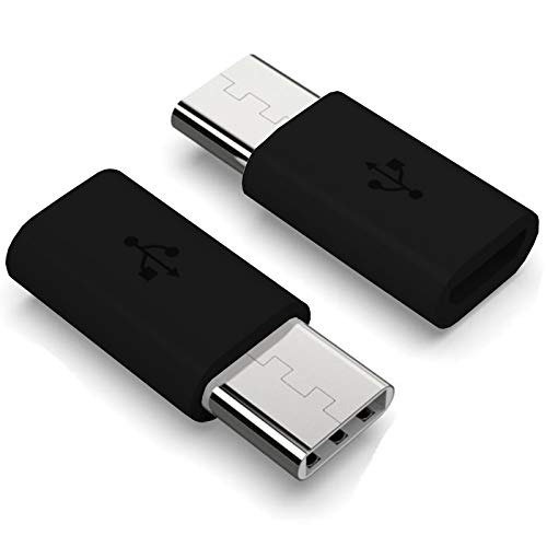 MOELECTRONIX USB 3.1 Typ C Adapter passend für Motorola Moto G14 G54 G84 | Micro USB auf Type C Converter Stecker | Schwarz von MOELECTRONIX