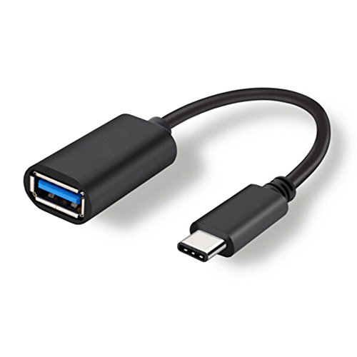 MOELECTRONIX USB 3.1 Typ-C OTG passend für Oppo Reno 8T 9 Pro A56s A57s A1 A78 A58 A17 A77 Find X6 X3 X2 Lite A91 | USB-A Adapter Kabel USB-Buchse Stecker Converter Type C | Schwarz von MOELECTRONIX