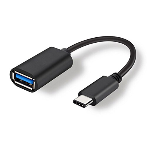 MOELECTRONIX USB 3.1 Typ-C OTG passend für Samsung Galaxy A30s | USB-A Adapter Kabel USB-Buchse Stecker Converter Type C | Schwarz von MOELECTRONIX