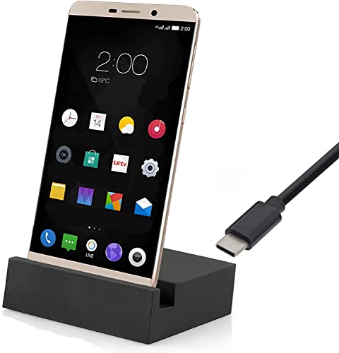 USB 3.1 Typ C Dockingstation passend für Samsung Galaxy A56 A36 A26 A16 A06 A55 A35 A25 A15 A05 A54 A34 A14 A53 S20 FE S25 S24 S23 S22 S21 Ultra 5G Dock Ladestation Docking Ladegerät Station Schwarz von MOELECTRONIX