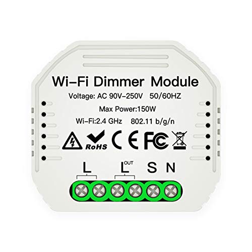 MOES DIY Smart WiFi Licht LED Dimmer Smart Life/Tuya APP Fernbedienung 1/2 Weg Schalter, Arbeitet mit Alexa Echo Google Home MOES DIY Smart WiFi Licht LED Dimmer Smart Life/Tuya APP Fernbedienung 1/2 Weg Schalter, Arbeitet mit Alexa Echo Google Home von MOES