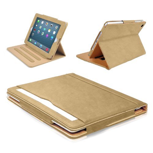 MOFRED Schutzhülle für Apple iPad Air (Modell 2013), Schwarz / Braun Braun iPad Air-Premium Case von MOFRED