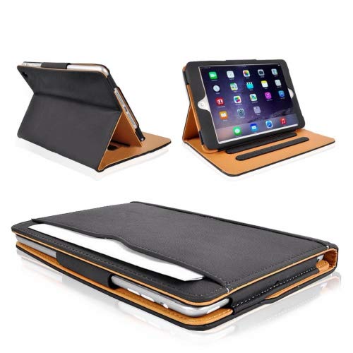 MOFRED Tablet-Schutzhülle, Apple iPad Air 2, schwarz/hellbraun von MOFRED