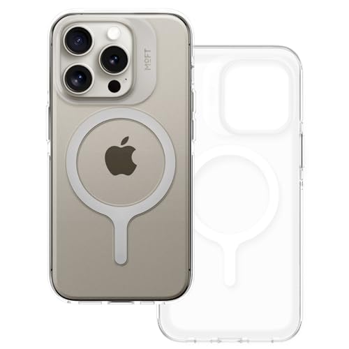 MOFT Magnetisch Hülle für iPhone 15 Pro mit MagSafe, Kompatibel mit MagSafe Wireless Zubehör, Vergilbungsschutz, 1,5 m Fallschutz, Kratzfeste Handyhülle (Transparente) von MOFT