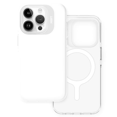 MOFT Magnetisch Hülle für iPhone 15 Pro mit MagSafe, Kompatibel mit MagSafe Wireless Zubehör, Vergilbungsschutz, 1,5 m Fallschutz, Kratzfeste Handyhülle (Weiß) von MOFT