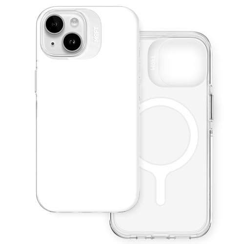 MOFT Magnetisch Hülle für iPhone 15 mit MagSafe, Kompatibel mit MagSafe Wireless Zubehör, Vergilbungsschutz, 1,5 m Fallschutz, Kratzfeste Handyhülle (Weiß) von MOFT