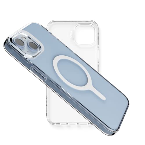 MOFT Starke Magnetische Hülle mit MagSafe, Sturzsicher, Selbstheilender Kratzschutz, Gelb Resistent für iPhone 14 Plus von MOFT