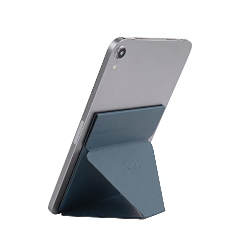 MOFT Unsichtbarer schlanker Tablet Ständer, verstellbares und faltbares Design, kompatibel mit Tablets bis zu 7,9-9,7 Zoll, Selbstklebende Version, Blau von MOFT