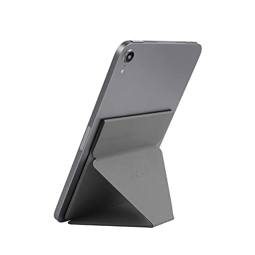 MOFT Unsichtbarer schlanker Tablet Ständer, verstellbares und faltbares Design, kompatibel mit Tablets bis zu 7,9-9,7 Zoll, Selbstklebende Version, Grau von MOFT