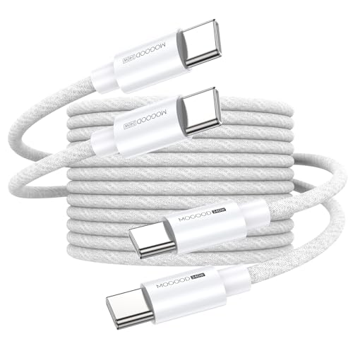 MOGOOD 240W USB C auf USB C Kabel 2M/2Pack, Schnellladen Ladekabel USB C auf USB C Kabel, Schnellladekabel USB C für iPhone 15 Pro Max, MacBook Pro M2, MacBook Air M2, Gaming Laptop iPad Pro,Ultra usw von MOGOOD