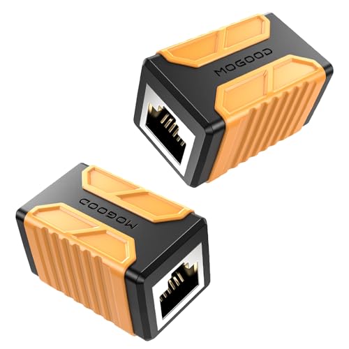 MOGOOD RJ45 Inline Kupplung, 10Gbps Internet Kabel Anschluss, 2 Packung Cat 8 Kabel Kupplung, LAN Netzwerk Verlängerung Buchse zu Buchse kompatibel mit Cat7, Cat6, Cat5e MOGOOD RJ45 Inline Kupplung, 10Gbps Internet Kabel Anschluss, 2 Packung Cat 8 Kabel Kupplung, LAN Netzwerk Verlängerung Buchse zu Buchse kompatibel mit Cat7, Cat6, Cat5e von MOGOOD