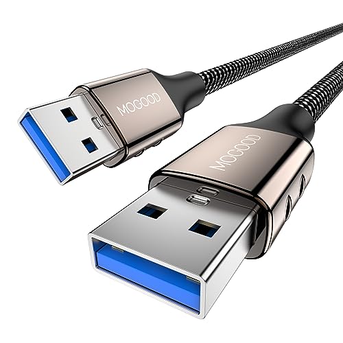 MOGOOD Typ A zu Typ A Doppelseitiges USB zu USB Kabel 5M USB 3.0 Stecker zu Stecker USB Kabel USB Extender für Datenübertragung Kompatibel mit Festplatte,Laptop,DVD Player,TV,USB 3.0 Hub von MOGOOD