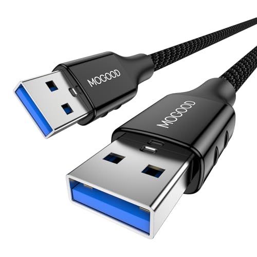 MOGOOD USB 3.0 Kabel (2M), Super Speed Kabel A Stecker auf A Stecker, Übertragungsraten bis zu 5Gbit/s kompatibel mit HDD, DVD, Drucker,Kameras, Festplattengehäusen von MOGOOD