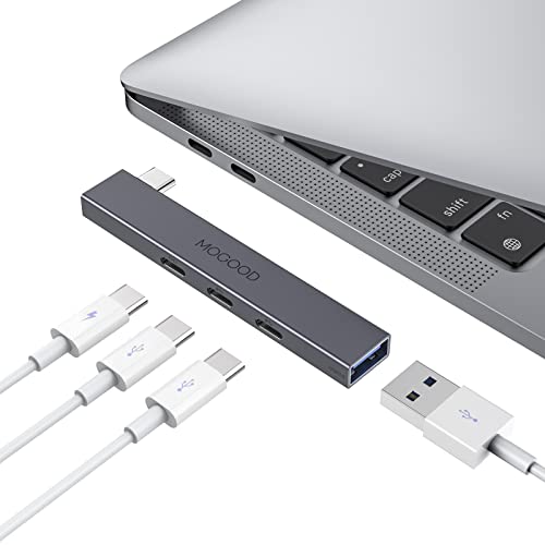 MOGOOD USB C Hub USB C Splitter für Laptop USB C Splitter (unterstützt keinen Monitor) USB C zu USB C Hub Multiport Adapter unterstützt 60W Power Delivery USB C zu USB C Adapter für MacBook, etc von MOGOOD